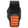 Spigen WBF1 Pasek tkaninowy / opaska materiałowa Apple Watch Ultra 49 mm | Series 11/10 46 mm | 9/8/7/SE 45/44 mm – Czarno-pomarańczowy